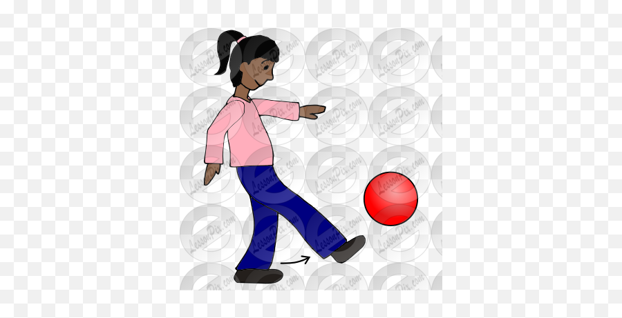 Kick Ball Picture For Classroom Therapy Use - Great Kick Emoji,Kicking Clipart