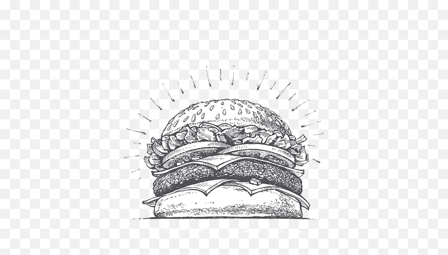 H5 - Fast Food Sketch Png Emoji,Burger Png