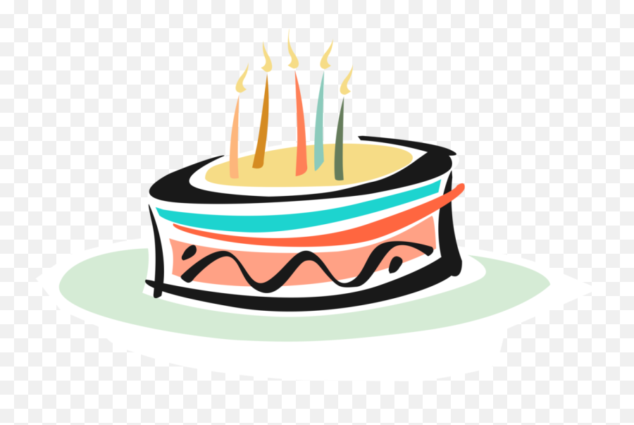 Birthday Cake Lit Candles Image Illustration Of - Birthday Emoji,Free Birthday Cake Clipart