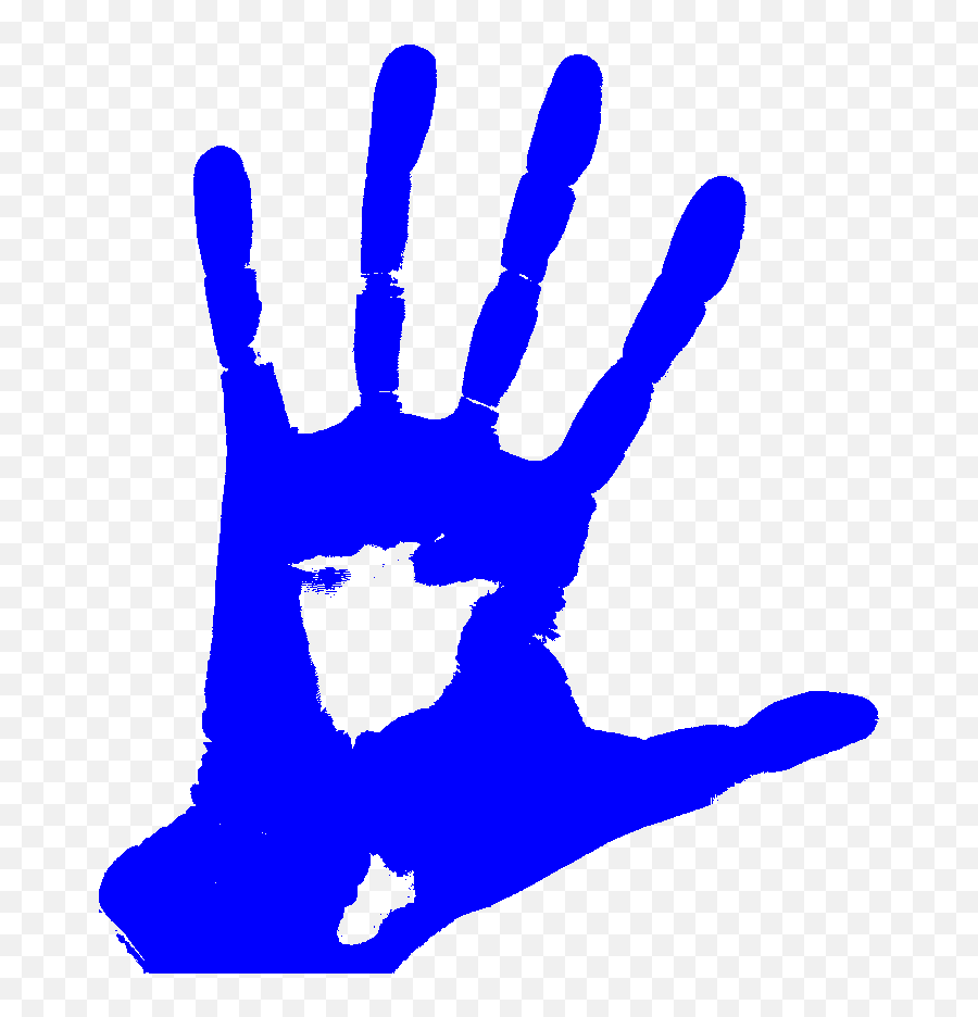 Blue Left Hand - Left Handed Png Emoji,Hand Png