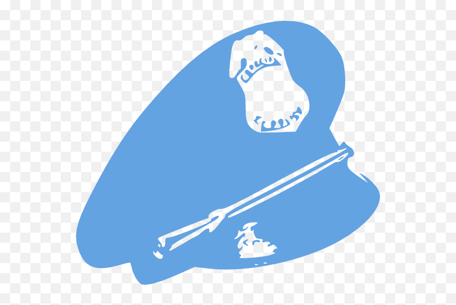 Cop Hat Police Light Blue Clip Art At Clkercom - Vector Clip Art Emoji,Flashlight Clipart