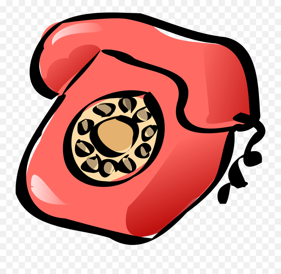 Telephone Clip Art Phone Clipart Image - Telephone Clipart Free Emoji,Phone Clipart