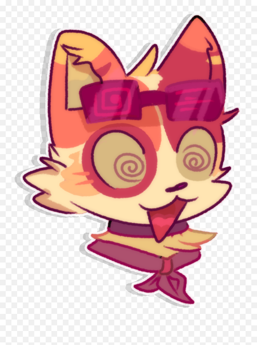 Wooooa Spiral Eye Cat So Cool By Frook On Newgrounds Emoji,Cool Cat Clipart