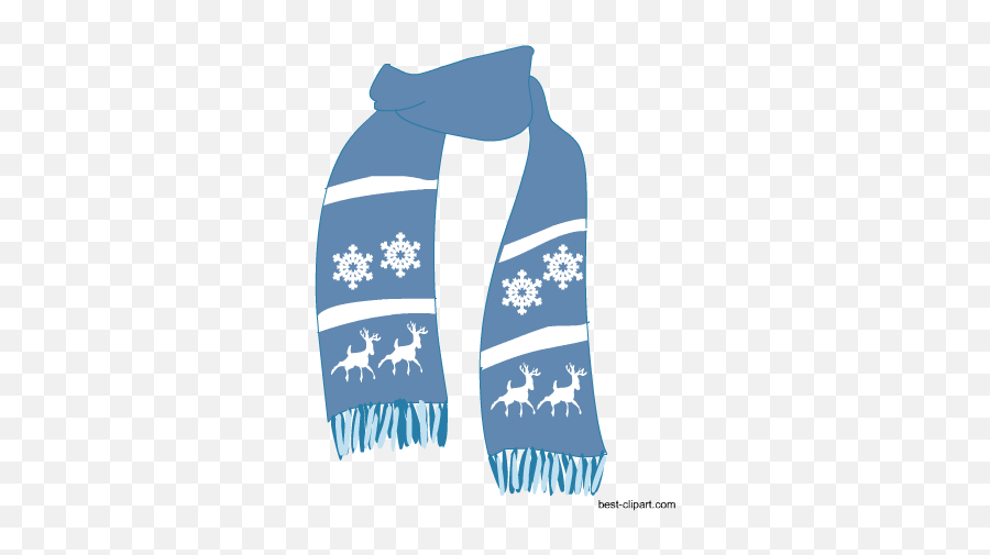 Light Blue Scarf Free Winter Season - Transparent Winter Scarf Clipart Emoji,Scarf Clipart
