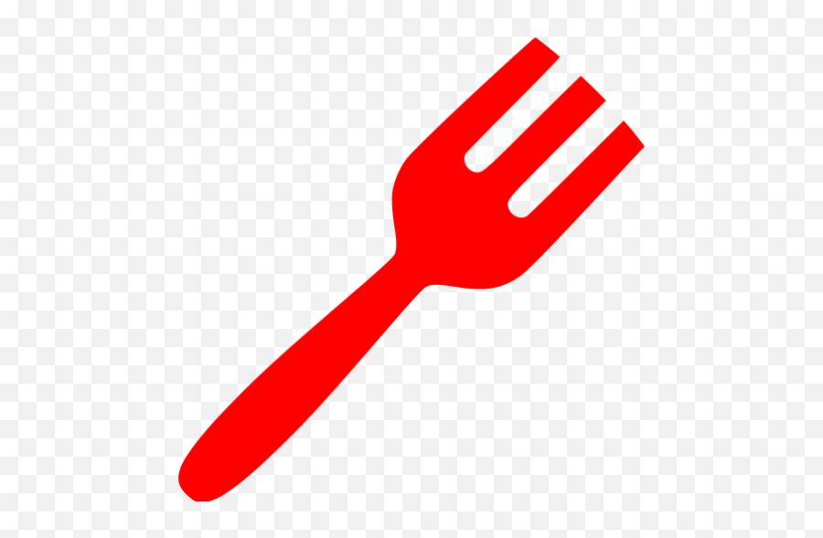 Red Fork Icon - Red Fork Clipart Png Emoji,Fork Png