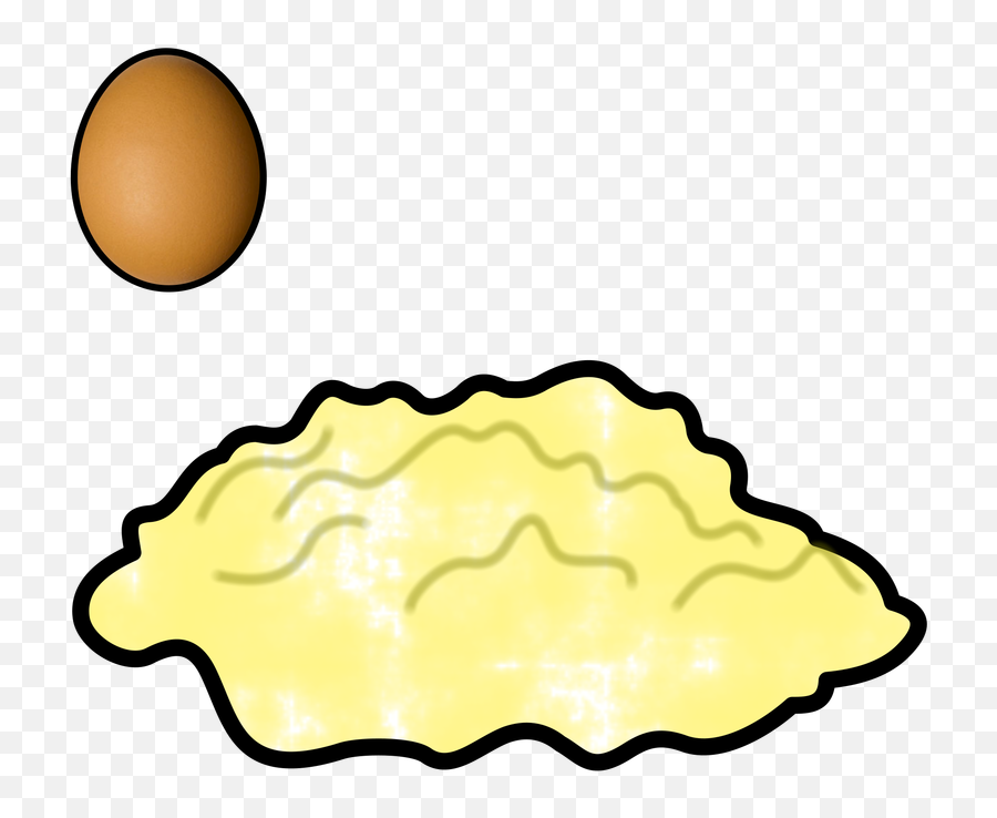 Download Hd Egg Scrambled - Scrambled Eggs Clipart Scrambled Eggs Clipart Easy Emoji,Eggs Clipart