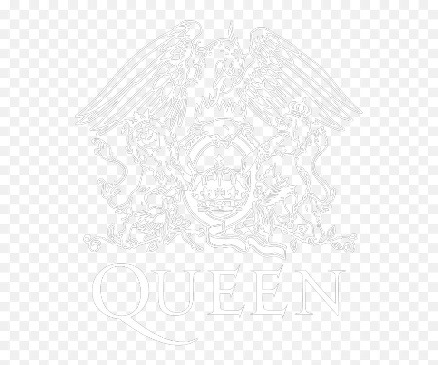 Queen - Queen Logo Black Emoji,Queen Band Logo