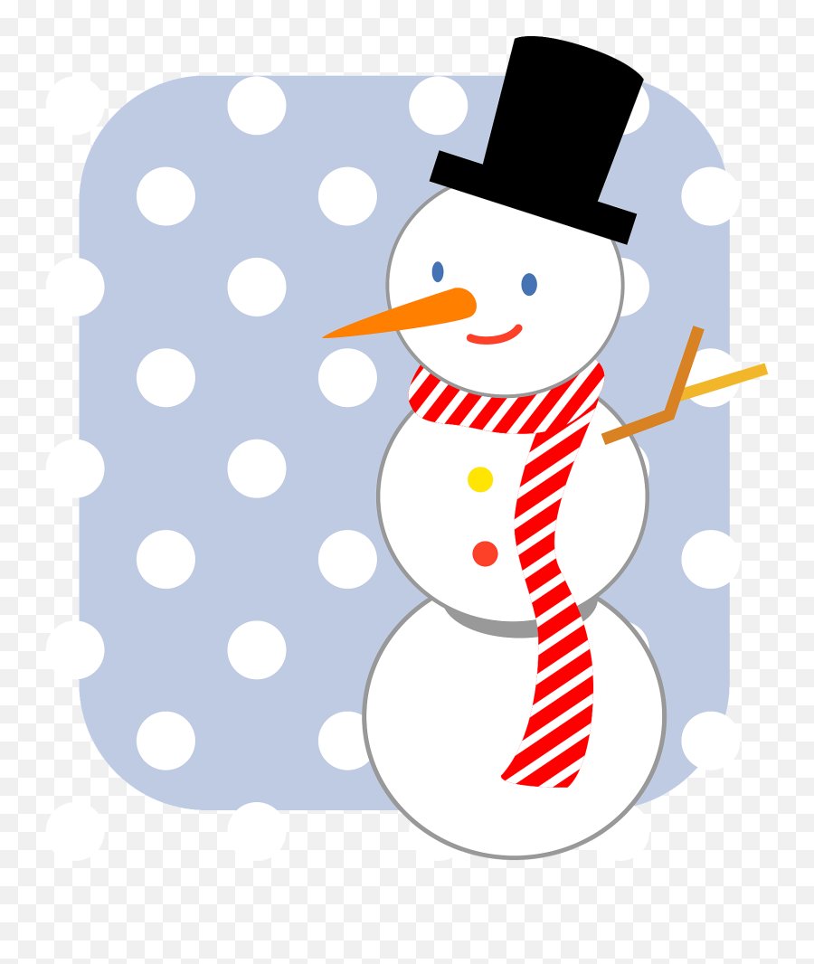 Snowman Winter Clipart - Costume Hat Emoji,Winter Clipart