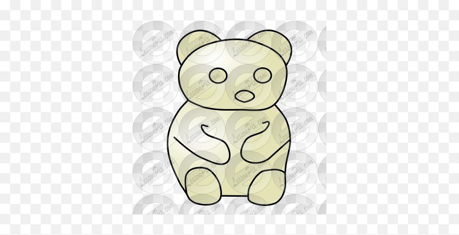 White Bear Picture For Classroom Therapy Use - Great White Soft Emoji,Gummy Bear Clipart