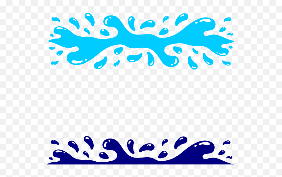 Water Splash Clipart Png Download - Transparent Waves Water Splash Clipart Emoji,Waves Clipart