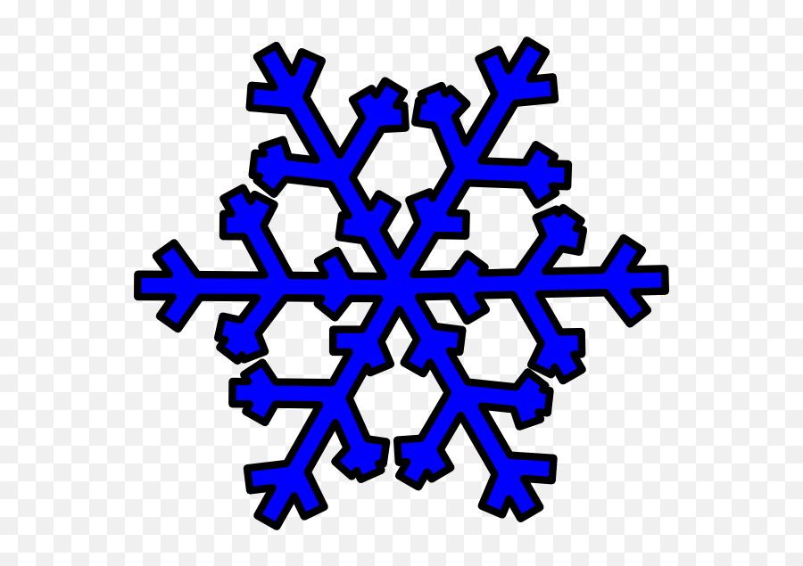 Blue Snowflake At Clkercom Vector - Blue Clip Art Snowflake Emoji,Snowflake Clipart