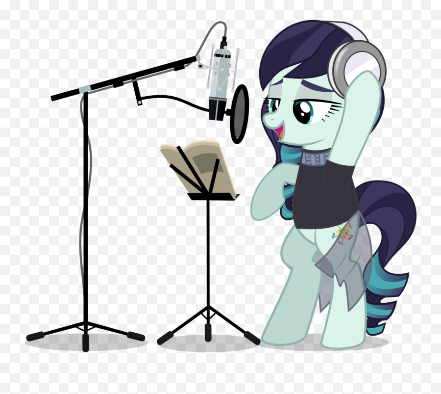 Microphone Stand Transparent Background - Coloratura Mlp Mlp Microphone Emoji,Microphone Transparent Background