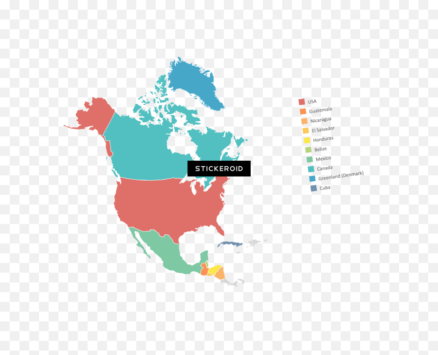 Mexico Map Outline Emoji,North America Png