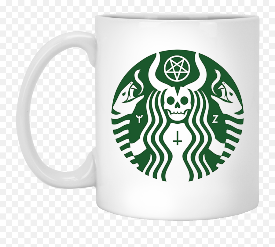 Download Coffee Brea Satan Starbucks Logo Cafe Hq Png Image - Cool Starbucks Logo Emoji,Starbucks Logo Png