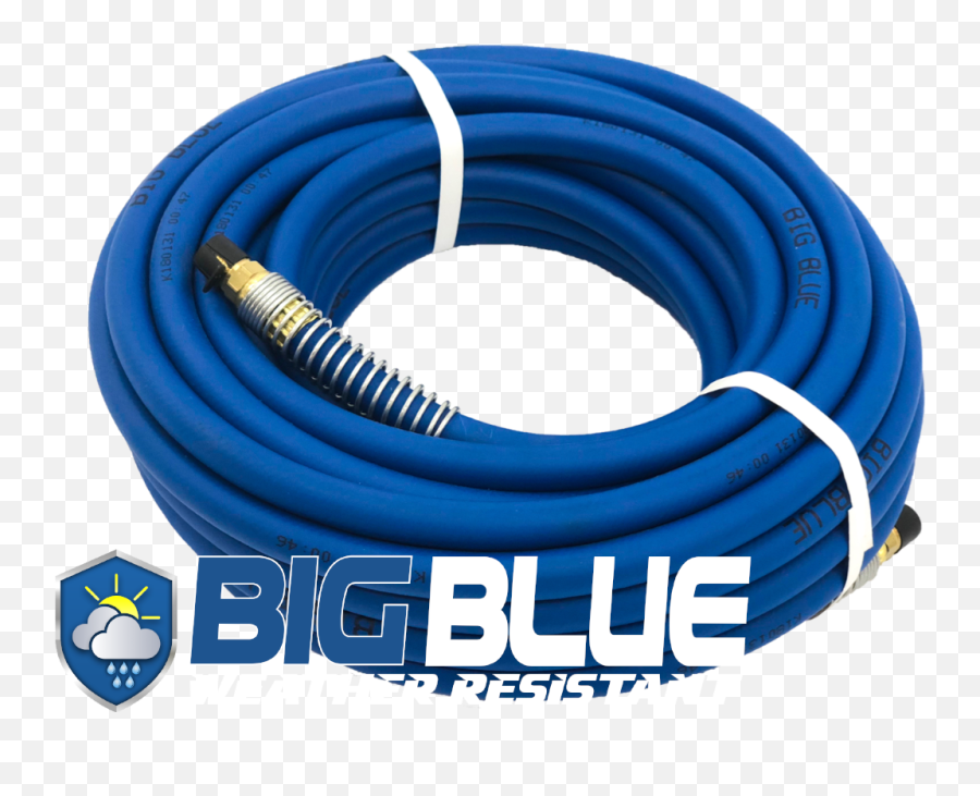 Big Blue Pvc Air Hose Power Port Emoji,Hose Png