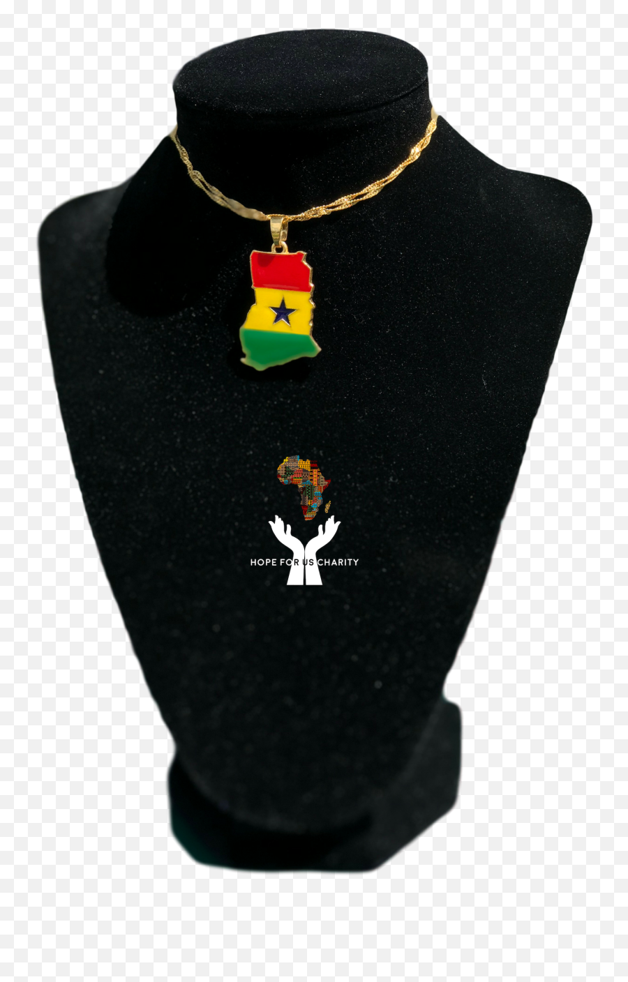 Ghana Necklace The Hope For Us Charity Emoji,Ghana Flag Png