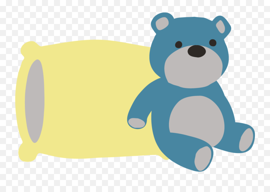 Teddy Bear With Pillow - Bear Clipart Full Size Clipart Emoji,Baby Bear Clipart
