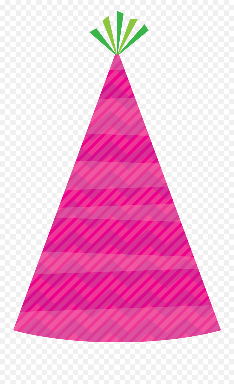 Transparent Triangle Png - Pink Party Hats Png Emoji,Party Hat Clipart