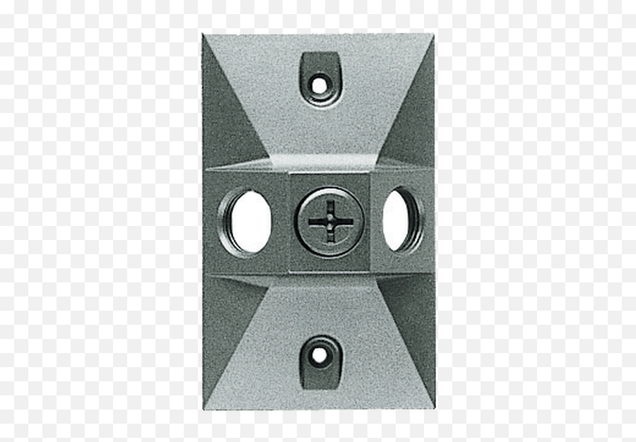 Rab Lighting Metal 3 - Hole Silver Gray Rectangle Electrical Box Cover Emoji,Grey Rectangle Png