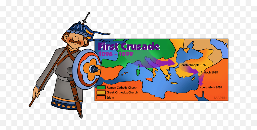 World History Clip Art By Phillip Martin Crusades Map Emoji,Historical Clipart
