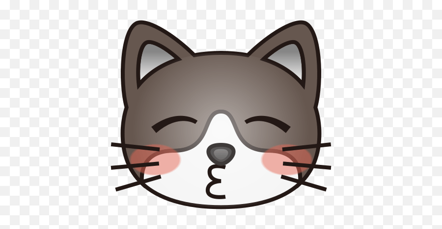 Kissing Cat Face With Closed Eyes Id 12292 Emojicouk,Closed Eye Clipart