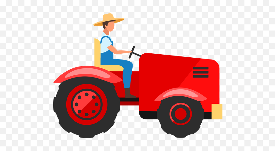 Best Premium Farmer Driving Tractor Illustration Download In Emoji,Tractor Clipart Free