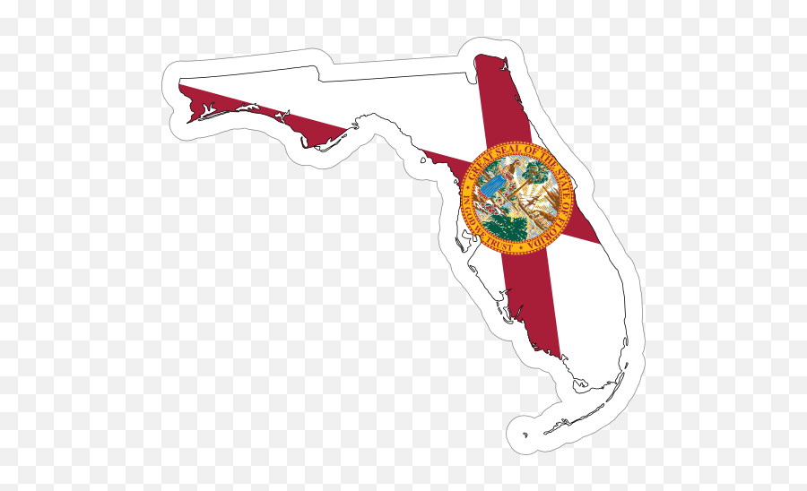 Florida Flag State Sticker Emoji,Texas Flag Clipart