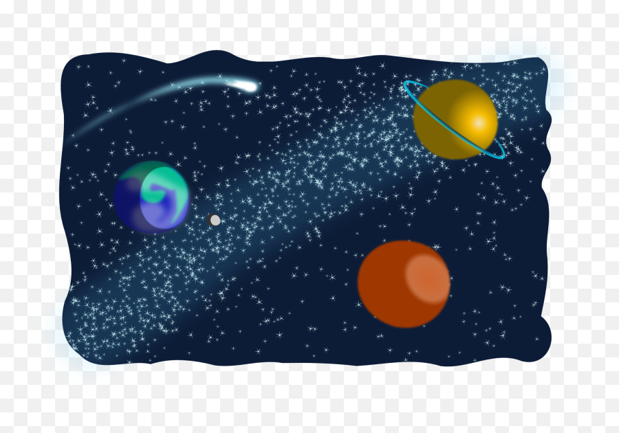 Clipart Of The Galaxy Free Image - Outer Space Clipart Emoji,Galaxy Clipart