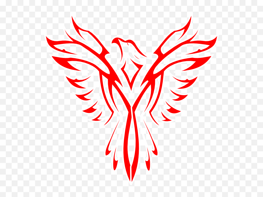 Red Phoenix Clip Art At Clkercom - Vector Clip Art Online Clipart Phoenix Emoji,Phoenix Png