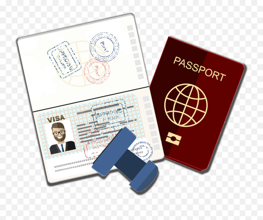 Passport Clipart Visa Passport - Passport And Visa Png Emoji,Passport Clipart