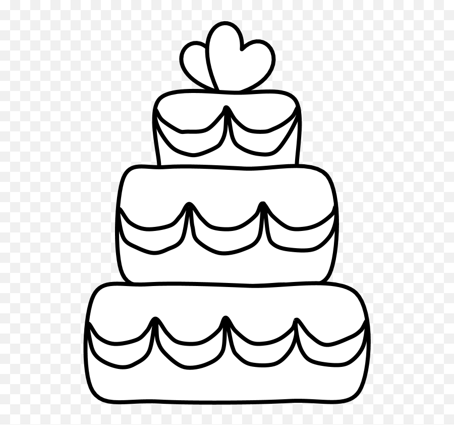 Wedding Cake Clipart Png - Cake Decorating Supply Emoji,Cake Clipart Black And White