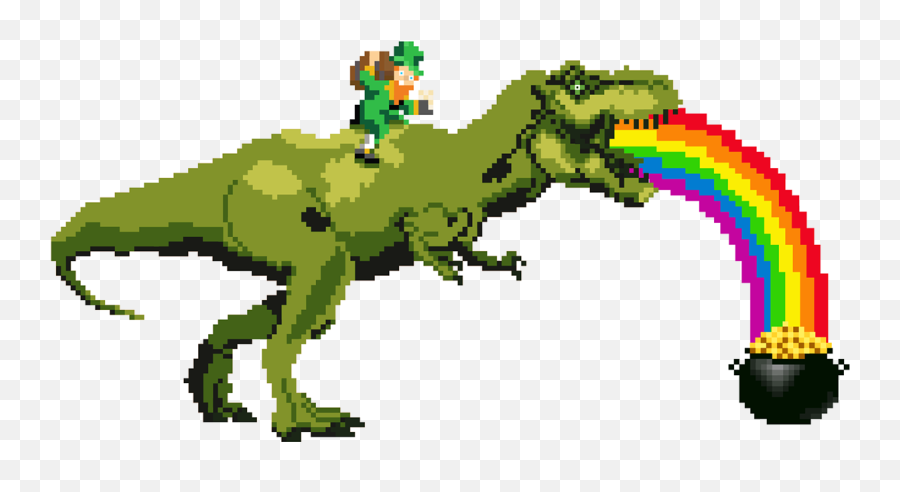 Pixel Art T Rex Clipart - Full Size Clipart 5361204 Pixel Art 8 Bit Dinosaur Emoji,Trex Clipart