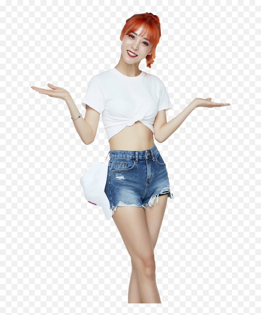 Girl Transparent Background - Mamamoo Moonbyul Crop Top Emoji,Girl Transparent Background