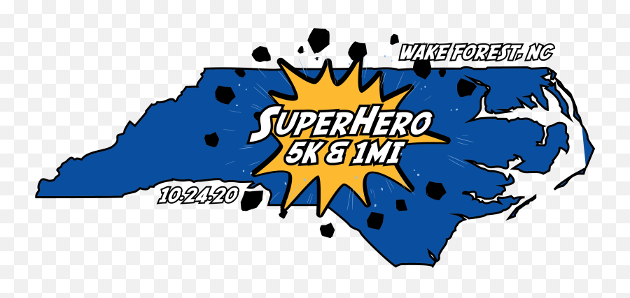 Superhero Run - Wake Forest North Carolina Running Horizontal Emoji,Superhero Logos