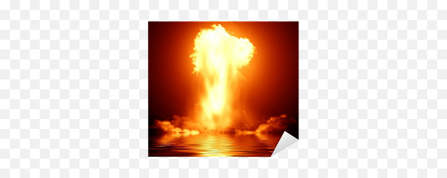 Bright Nuclear Explosion Sticker U2022 Pixers - We Live To Change Atom Eksplosjon Emoji,Nuclear Explosion Png