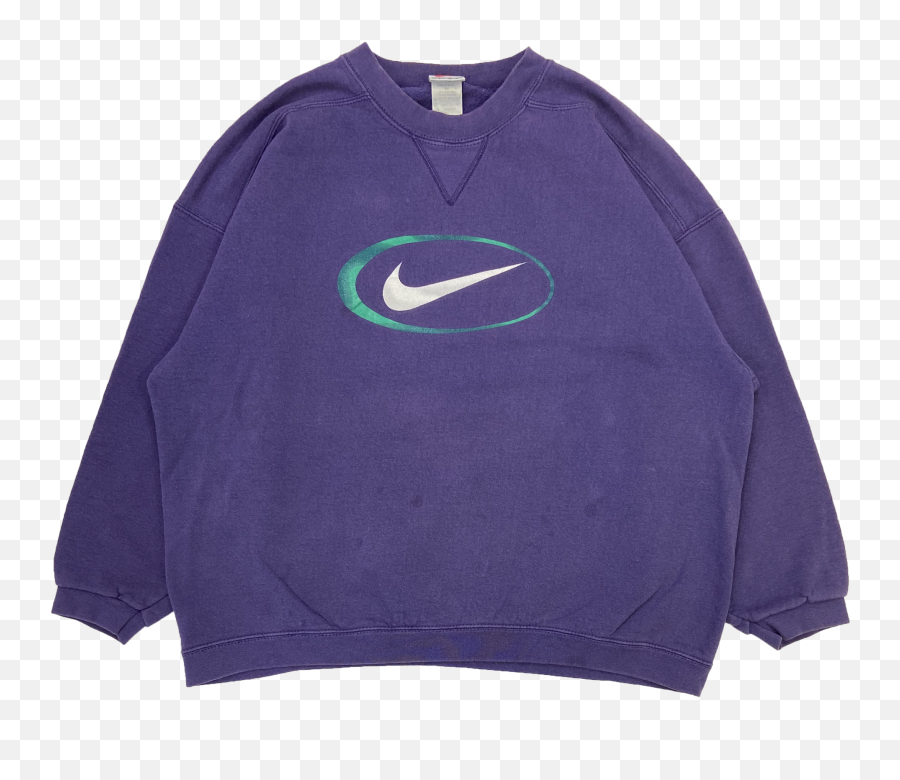 90s Nike Swoosh Logo Made In Usa - Long Sleeve Emoji,Nike Swoosh Logo