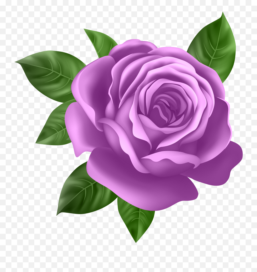 Library Of Purple Rose Vector Freeuse - Purple Rose Png Emoji,Rose Clipart
