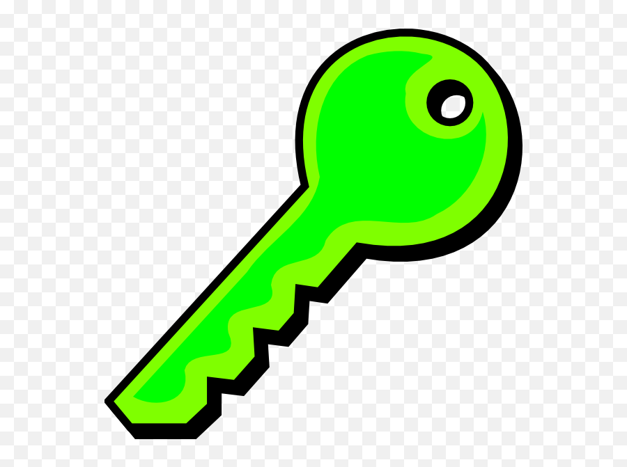 Neon Green Key Clip Art At Clkercom - Vector Clip Art Emoji,Neon Clipart
