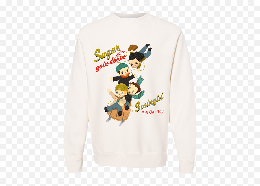 Sugar Weu0027re Going Down Sledding Crewneck Home Page Fall Out Boy Uk Emoji,Fall Out Boy Transparent