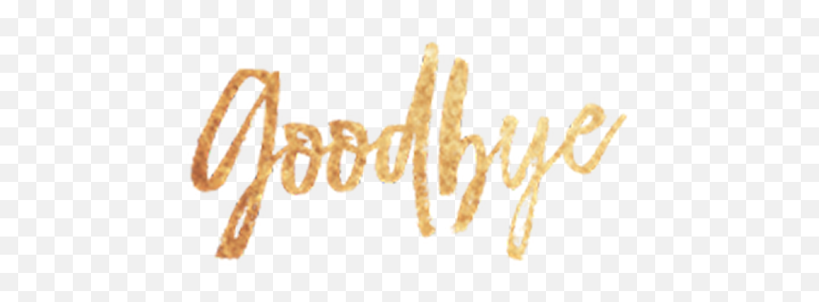 Gold Glitter Goodby Png Transparent Images - Yourpngcom Emoji,Gold Glitter Transparent