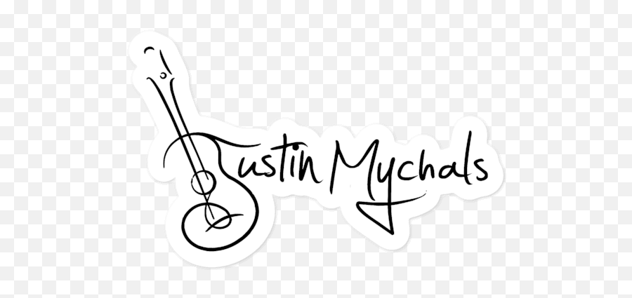 Justin Mychals Guitar Logo Bubble - Dot Emoji,Guitar Logo