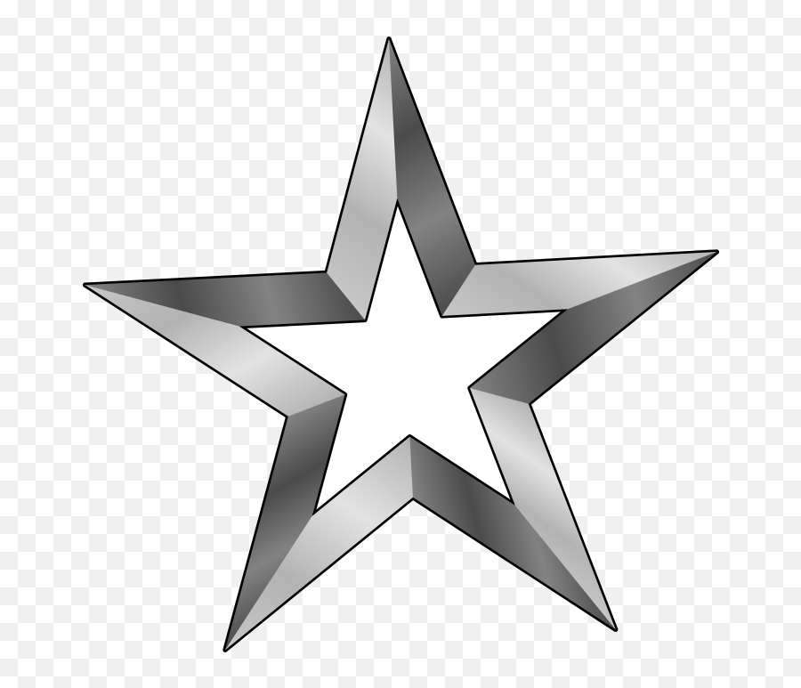 3d Star Clipart Png - Line Art Transparent Png Full Size Emoji,Transparent Star Clipart