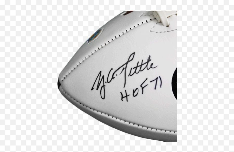 Ya Tittle Signed Hof U002771 San Francisco 49ers Logo Football Jsa - Football Autographed Paraphernalia Emoji,49ers Logo