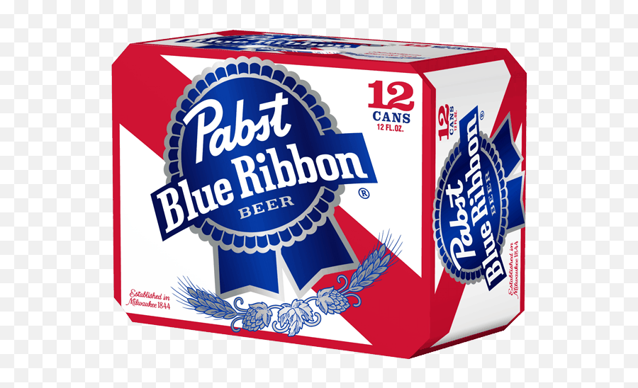 Pbr 12 Pack Cans Png Image With No - Pabst Blue Ribbon Case Emoji,Pabst Blue Ribbon Logo