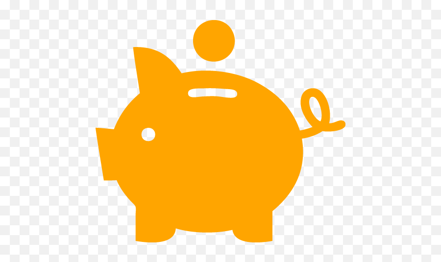 Orange Piggy Bank 2 Icon - Free Orange Piggy Bank Icons Orange Piggy Bank Transparent Emoji,Piggy Bank Clipart
