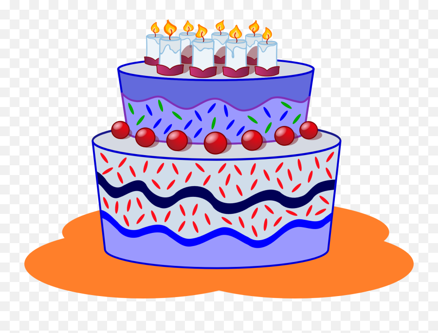 Wallpaperuntukmu Birthday Cake Black And White Clip Art - Cake Cartoon Images For Kids Emoji,Cake Clipart Black And White