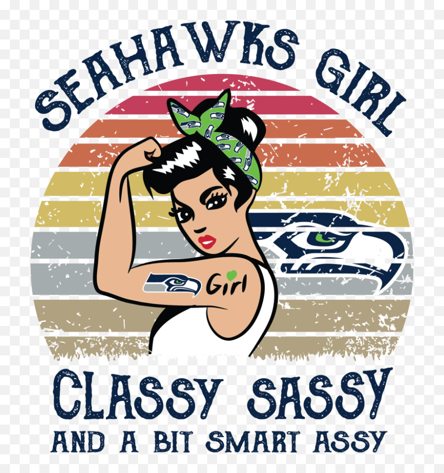 Pin - For Women Emoji,Seahawk Logo
