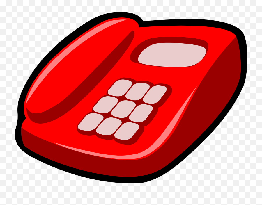 Telephone Red Phone Png - Transparent Telephone Clipart Emoji,Telephone Png