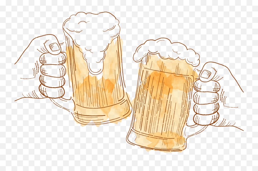 Cheers Oktoberfest Beer Cartoon Icon - Cheers Beer Png Emoji,Cheers Clipart