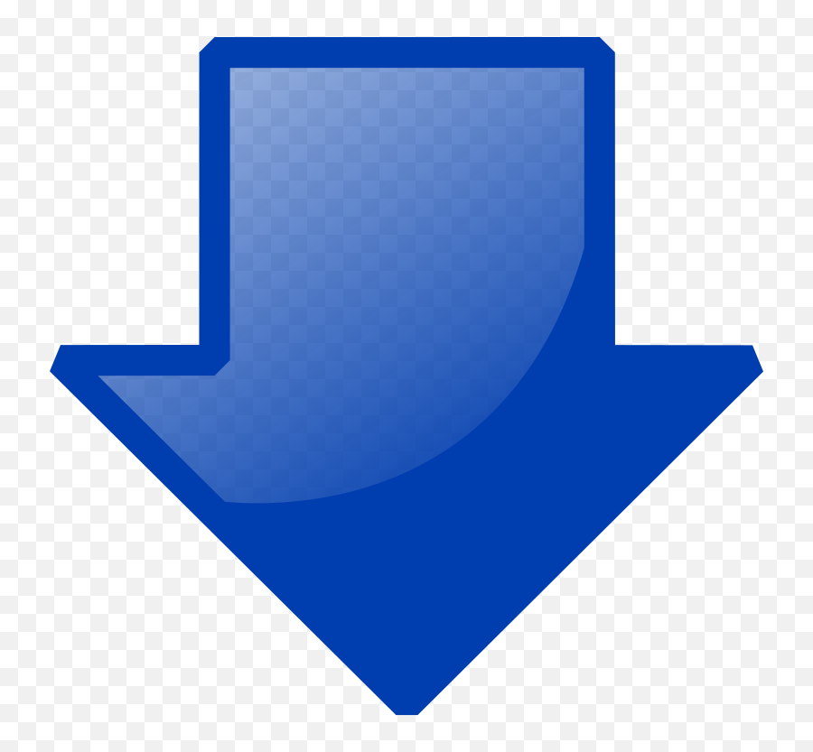 Blue Down Arrow Png Transparent - Giant Arrow Emoji,Down Arrow Png